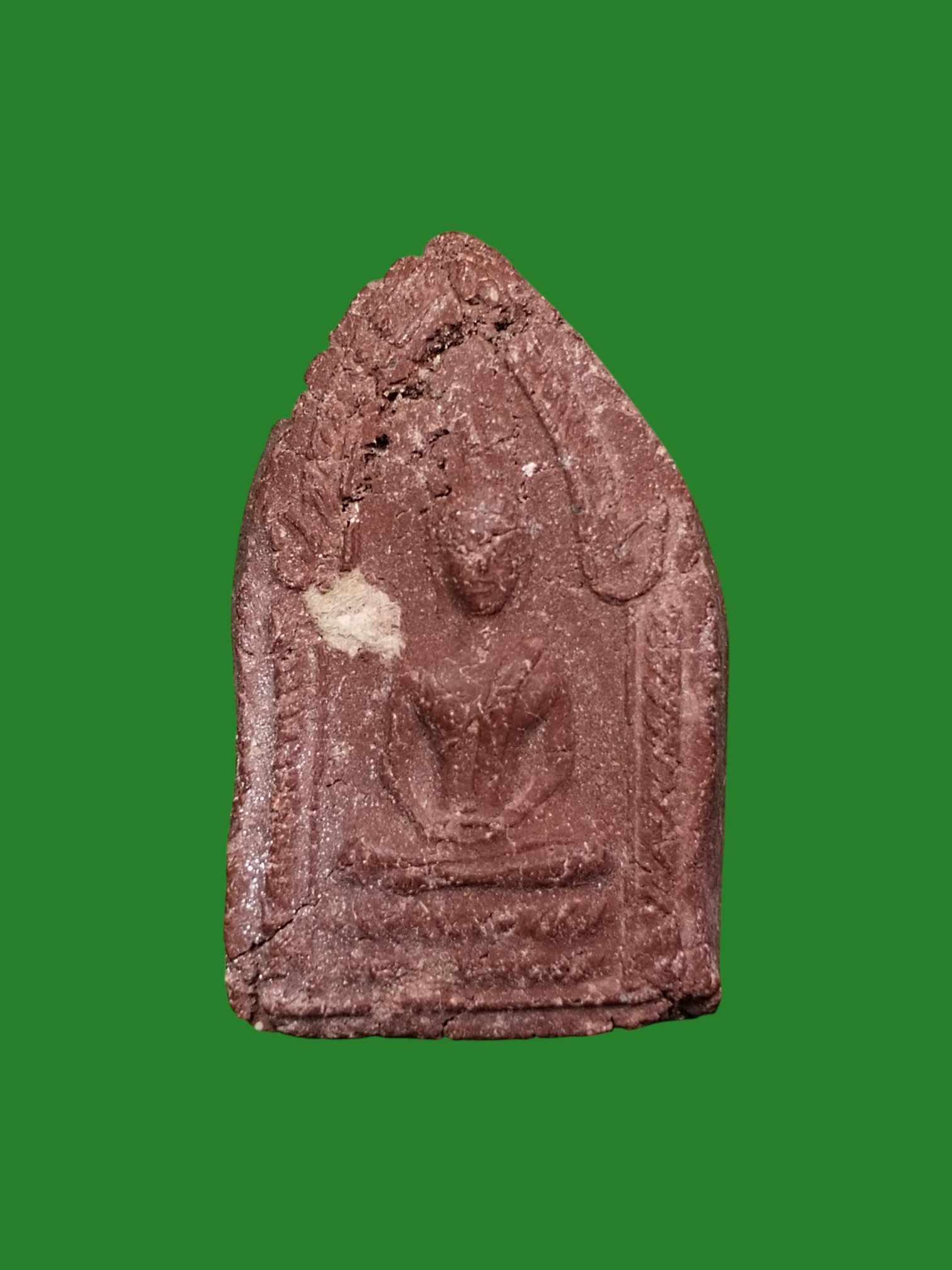 Phra Khun Phaen Royal Return Ceremony Blood Soap Herb Powder Large Mold Plain Back 2511 Wat Tham Khao Ngoen Chumphon