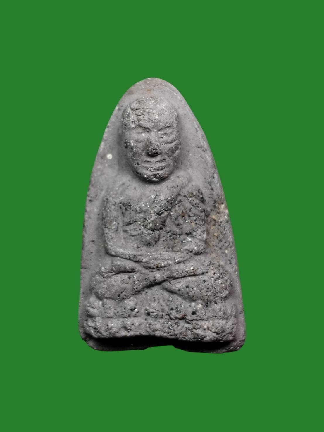 Luang Pu Tuad Herb Material Large Mold Luang Pu Thon Wat Sri Aphai Wan Loei Silver Plate Rare
