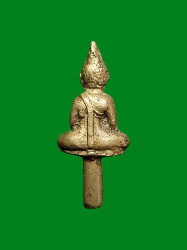Phra Yot Thong by Luang Pho Bua, Wat Saeng Ha, Ang Thong B.E. 2499, Brass — รูปที่ 2