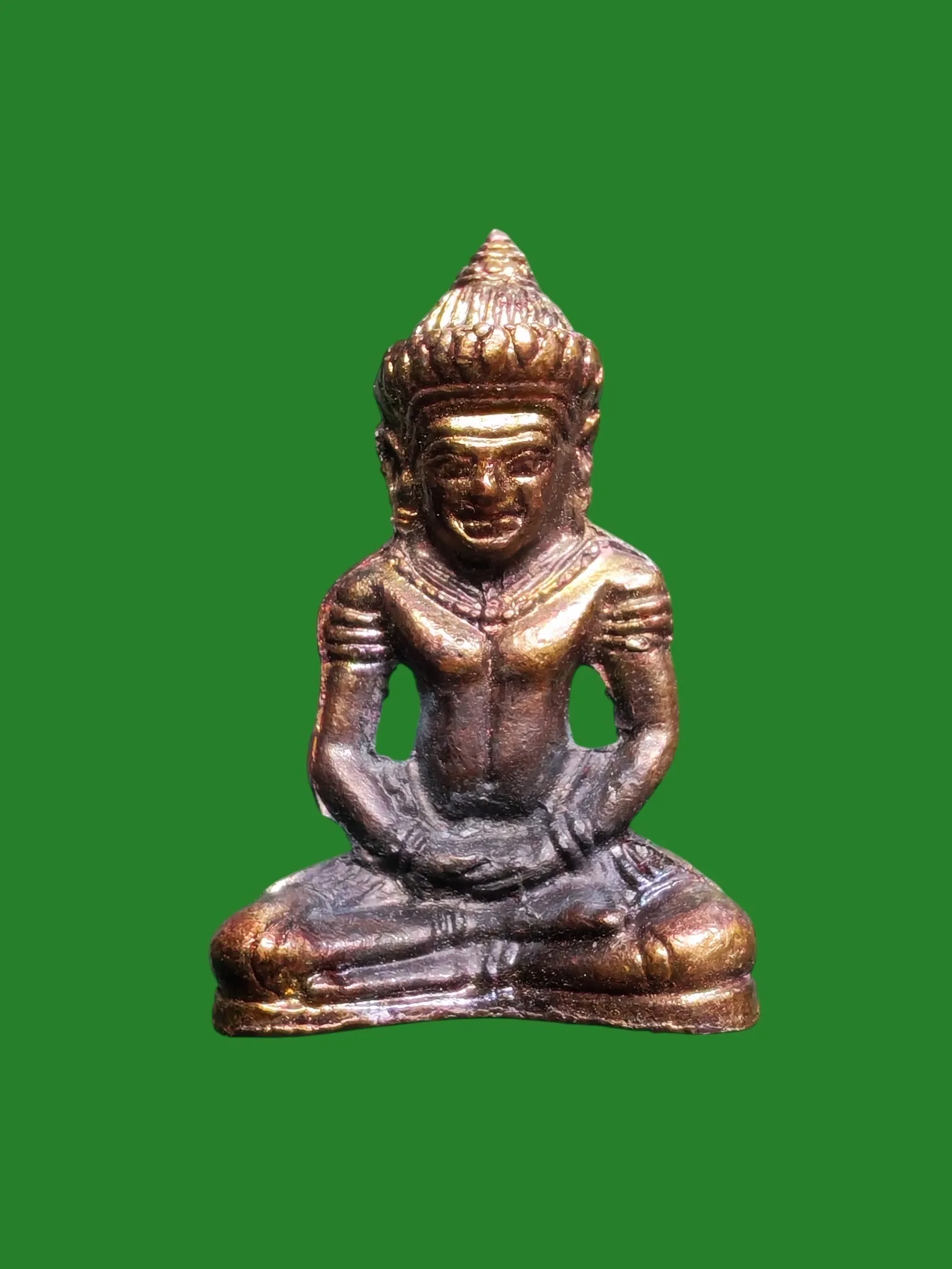 Phra Yod Khun Phon Luang Pu Worrapath Wat Chumpol Khon Kaen B.E. 2520 Metal