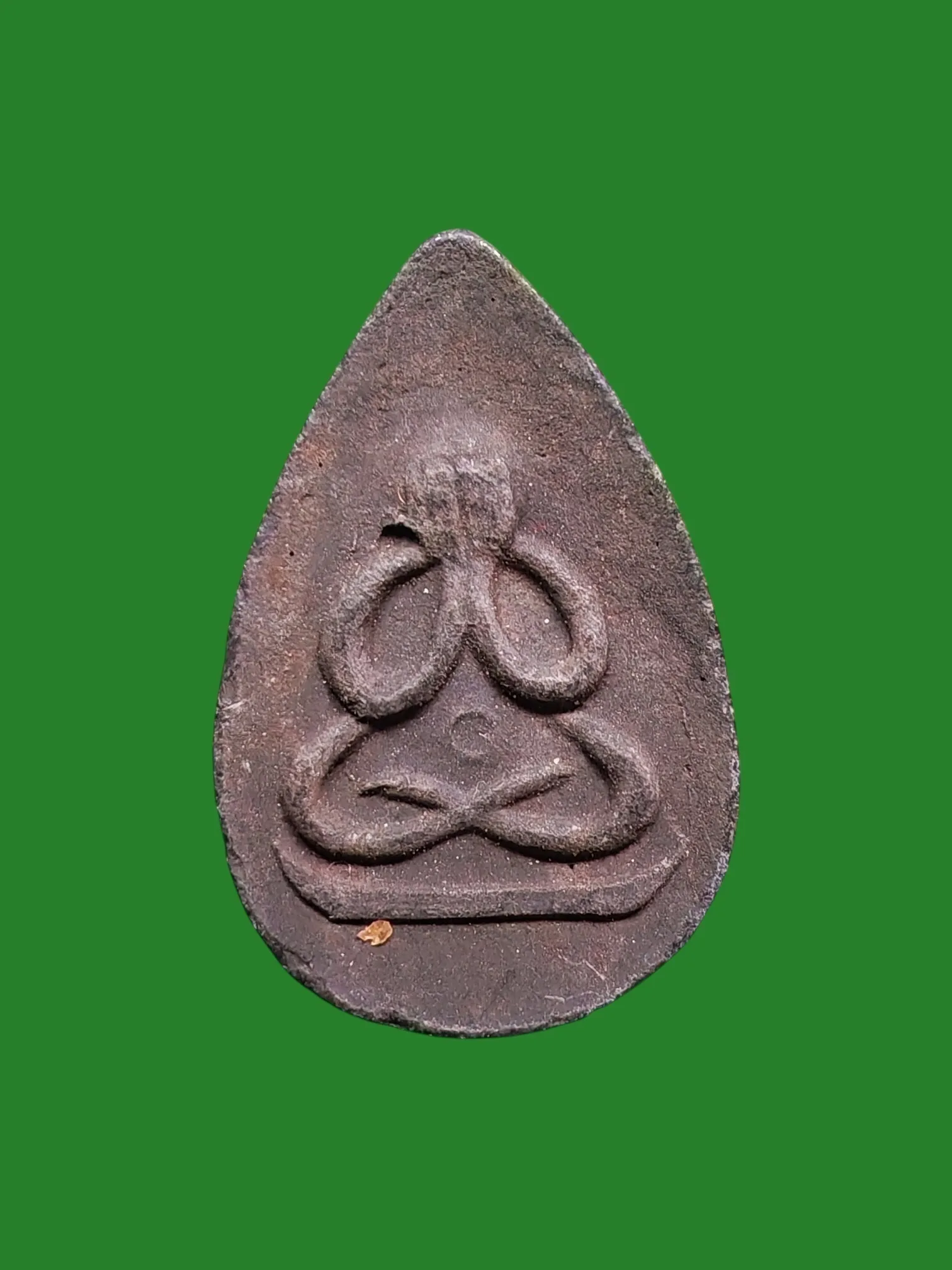 Phra Pid Ta Song Na (Two-Faced Closed Eyes Buddha) Luang Pho Lee, Wat Asokarama, B.E. 2502, Lan Leaf Powder