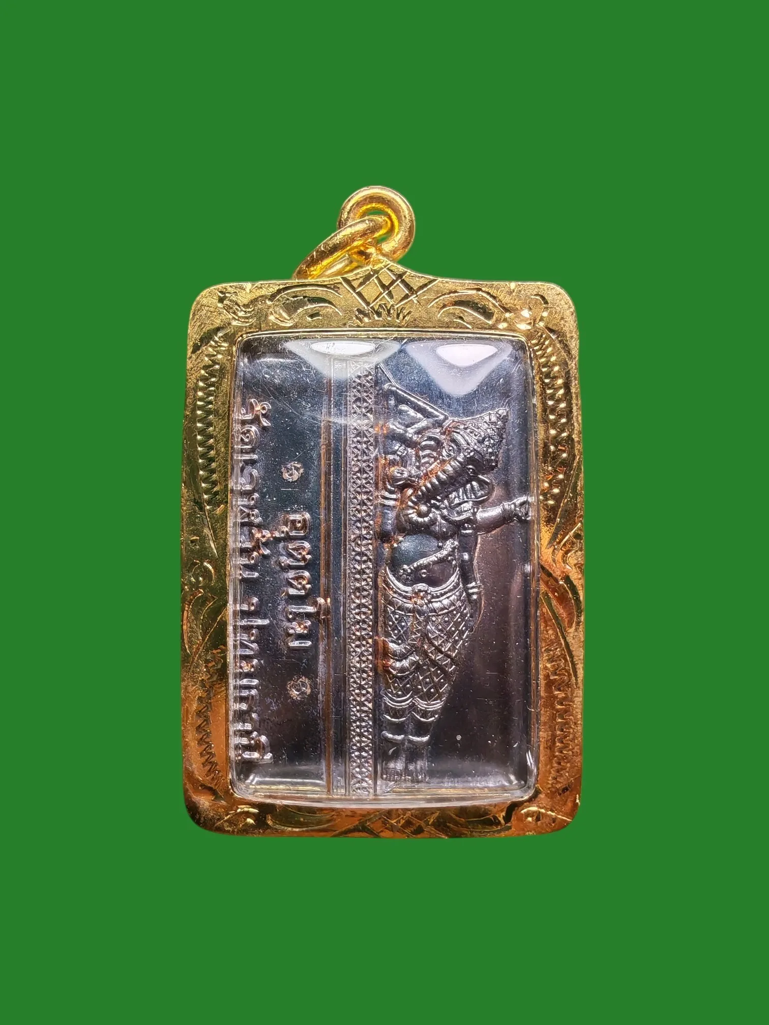 Ganesha Coin by Luang Pho Winai Uttamo, Wat Weluwan, Pathum Thani, Silver, 199 Pieces, Stainless Steel Casing