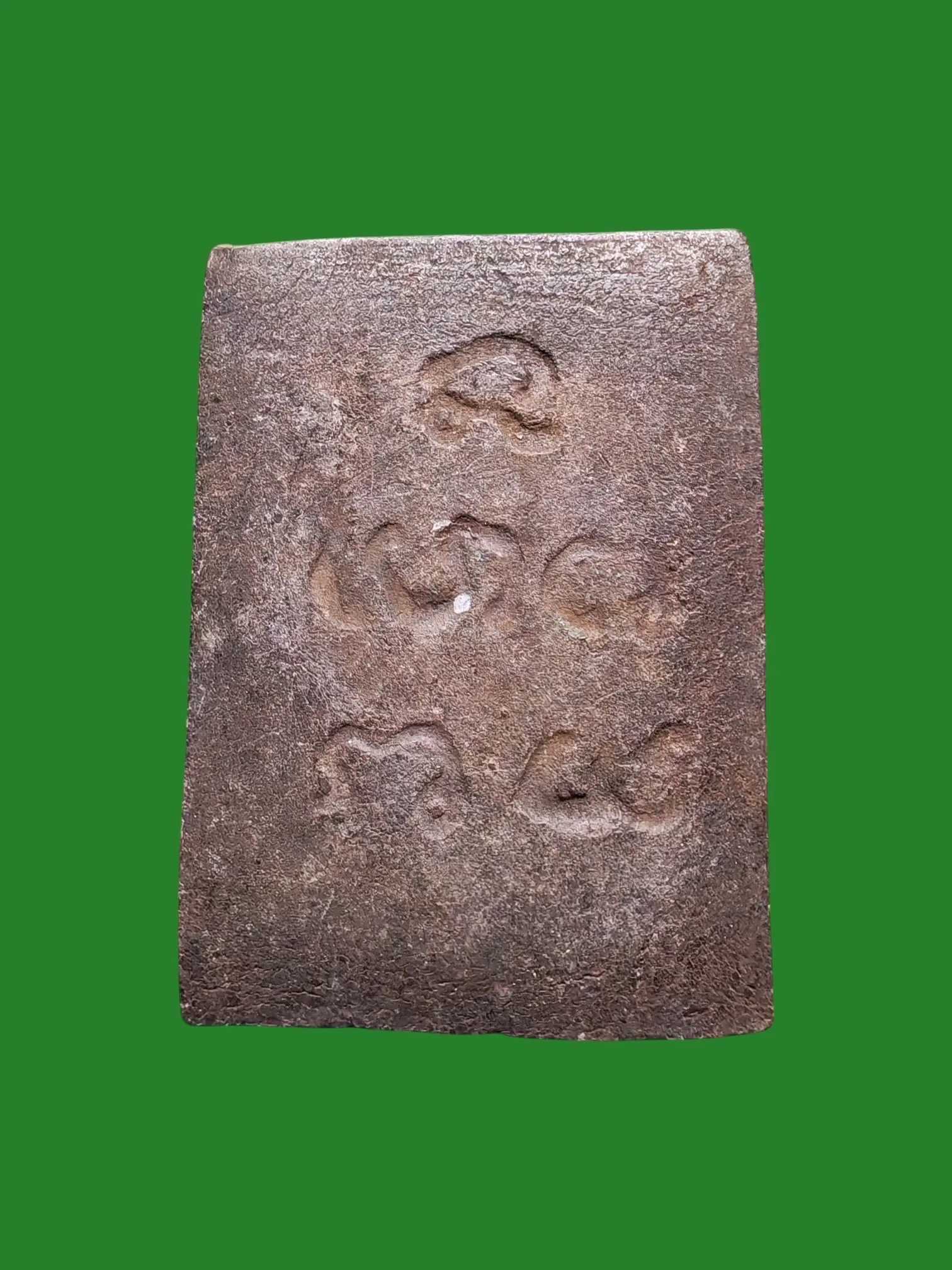 Luang Pu Tuat Glai, Wat Lam Phaya, B.E. 2513, Giant Dregs Clay, Yantra Reverse — รูปที่ 2
