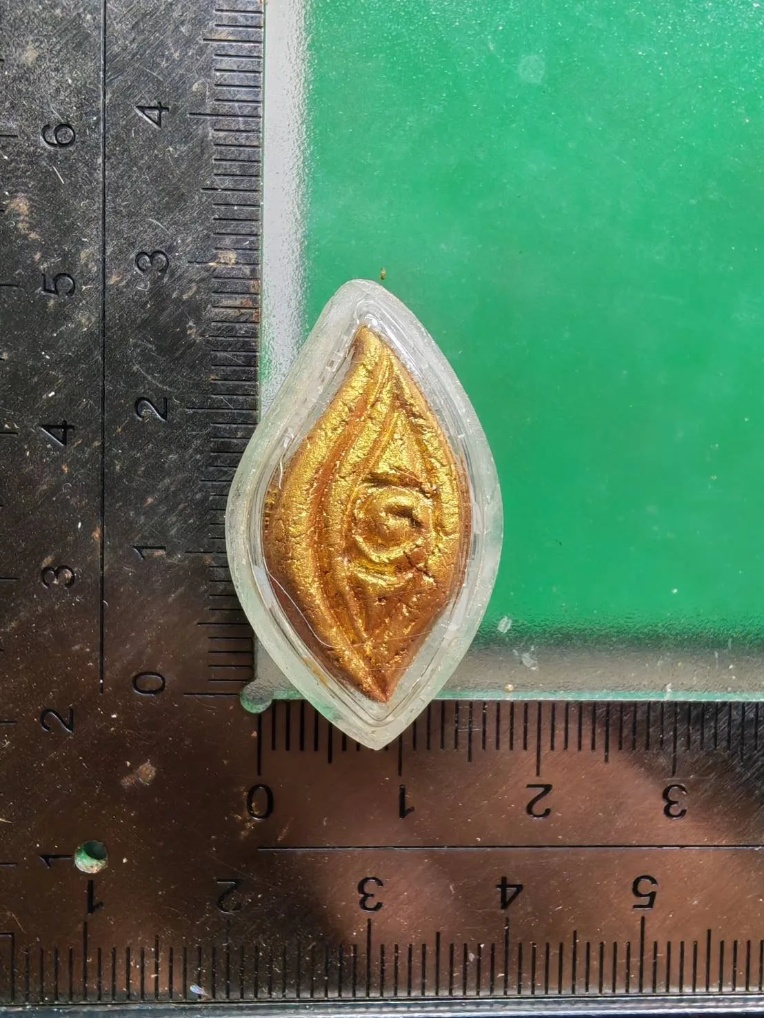 Isuan Eye Amulet (Duang Ta Ishvara) – Ajarn Plian, Powder Takrut, Khao Oi Lineage, Phatthalung — รูปที่ 3