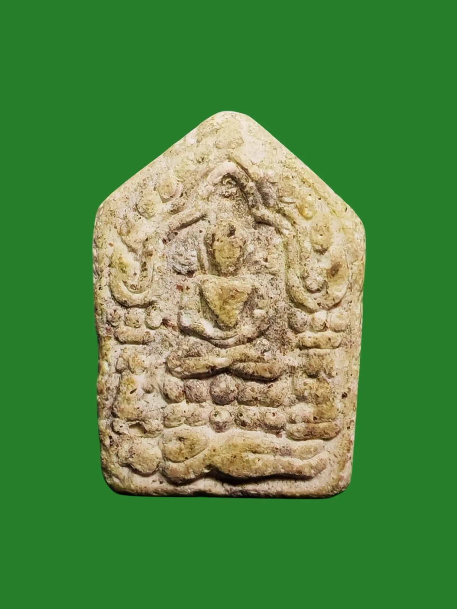 Phra Khun Phan Suk Thai Yai Small Mold Powder Amulet B.E. 2557 by Kruba Ao Bandita with Luang Pu Tim Blessed Powder