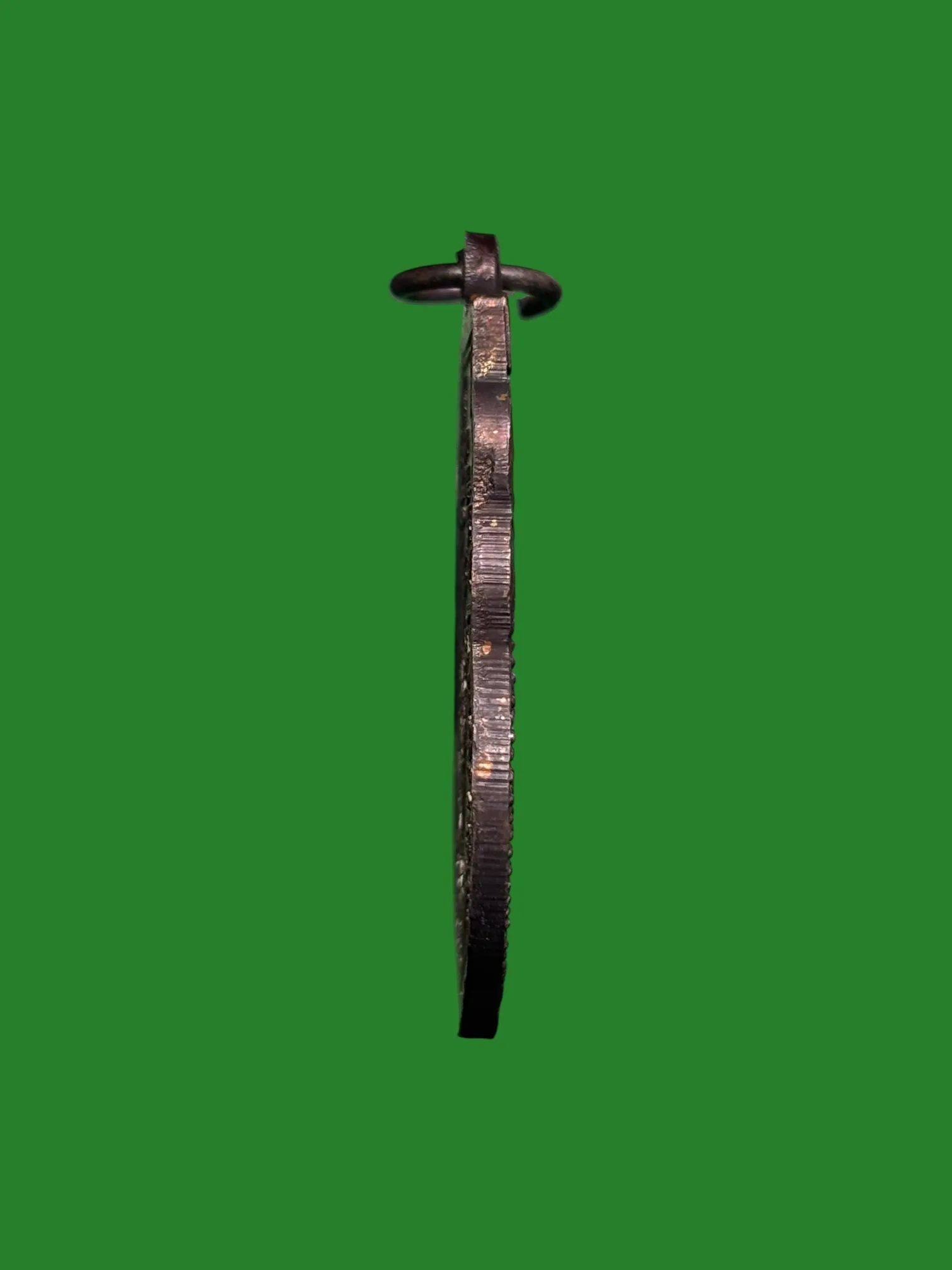 Luang Pu Du Somdej B.E. 2529 Black Copper Amulet from Wat Han Kha, Ayutthaya — รูปที่ 3