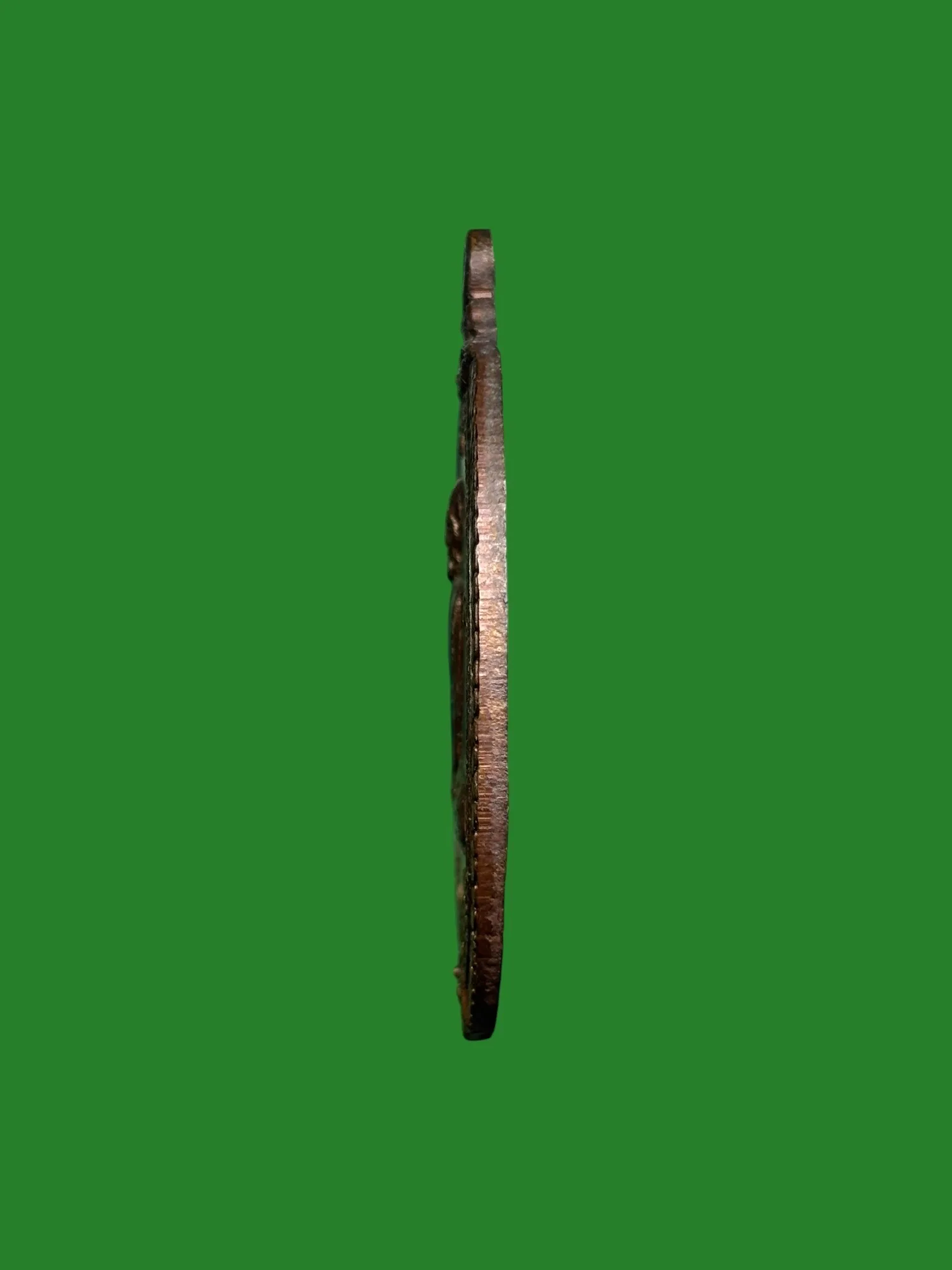 Luang Pu Sri (Siho) Wat Sakhaek B.E. 2520 4th Edition Copper Amulet — รูปที่ 3