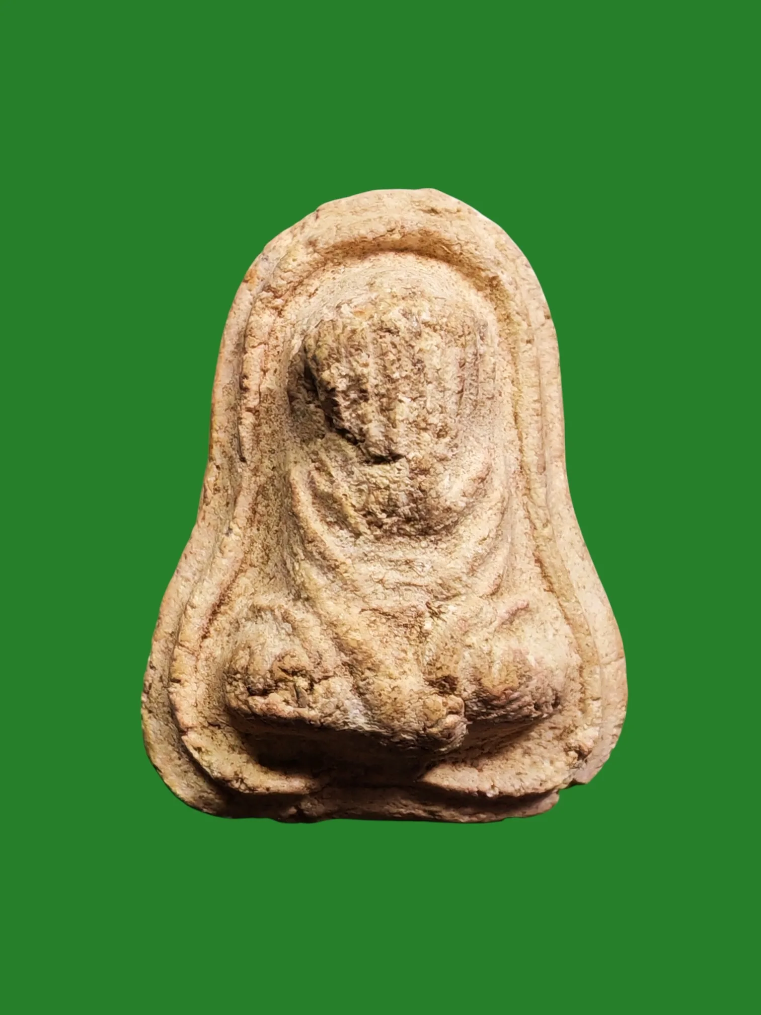 Phra Pid Ta Na Hua Khao Powder Amulet, Uncut Wings, Luang Pu Phon, Wat Hang, Bangkok, B.E. 2509