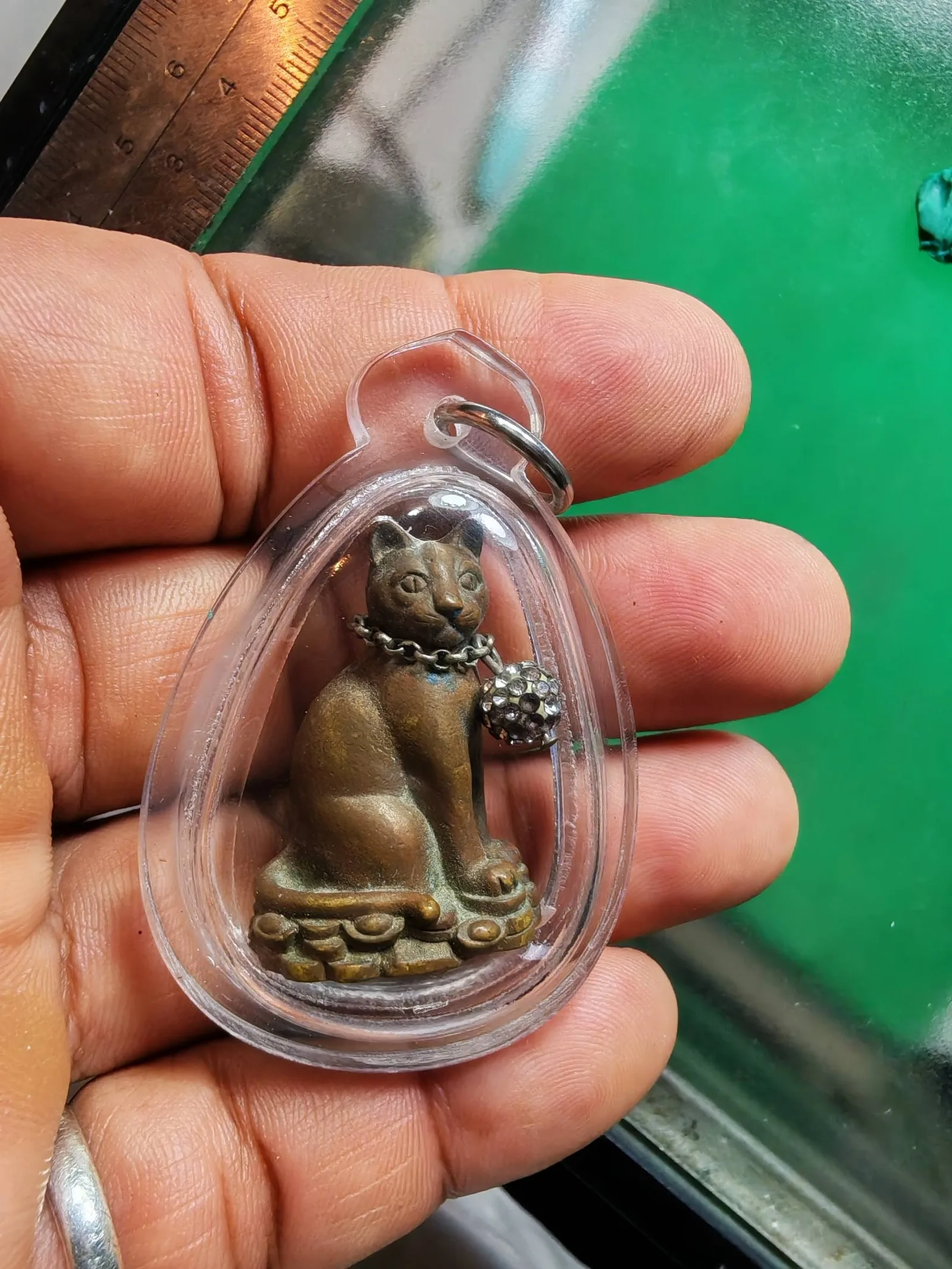 Maew Riak Trai Phet Amulet by Luang Pu Kham Bu, Wat Kud Chom Phu, B.E. 90th Anniversary, Gong Metal, Limited 999 Pieces — รูปที่ 5