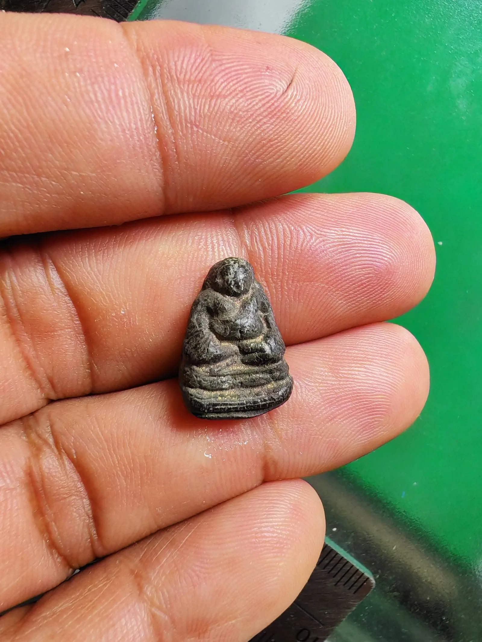 Phra Sangkachai Black Sacred Powder Luang Pu Thiam Wat Kasattrathirat Ayutthaya B.E. 2519 — รูปที่ 4