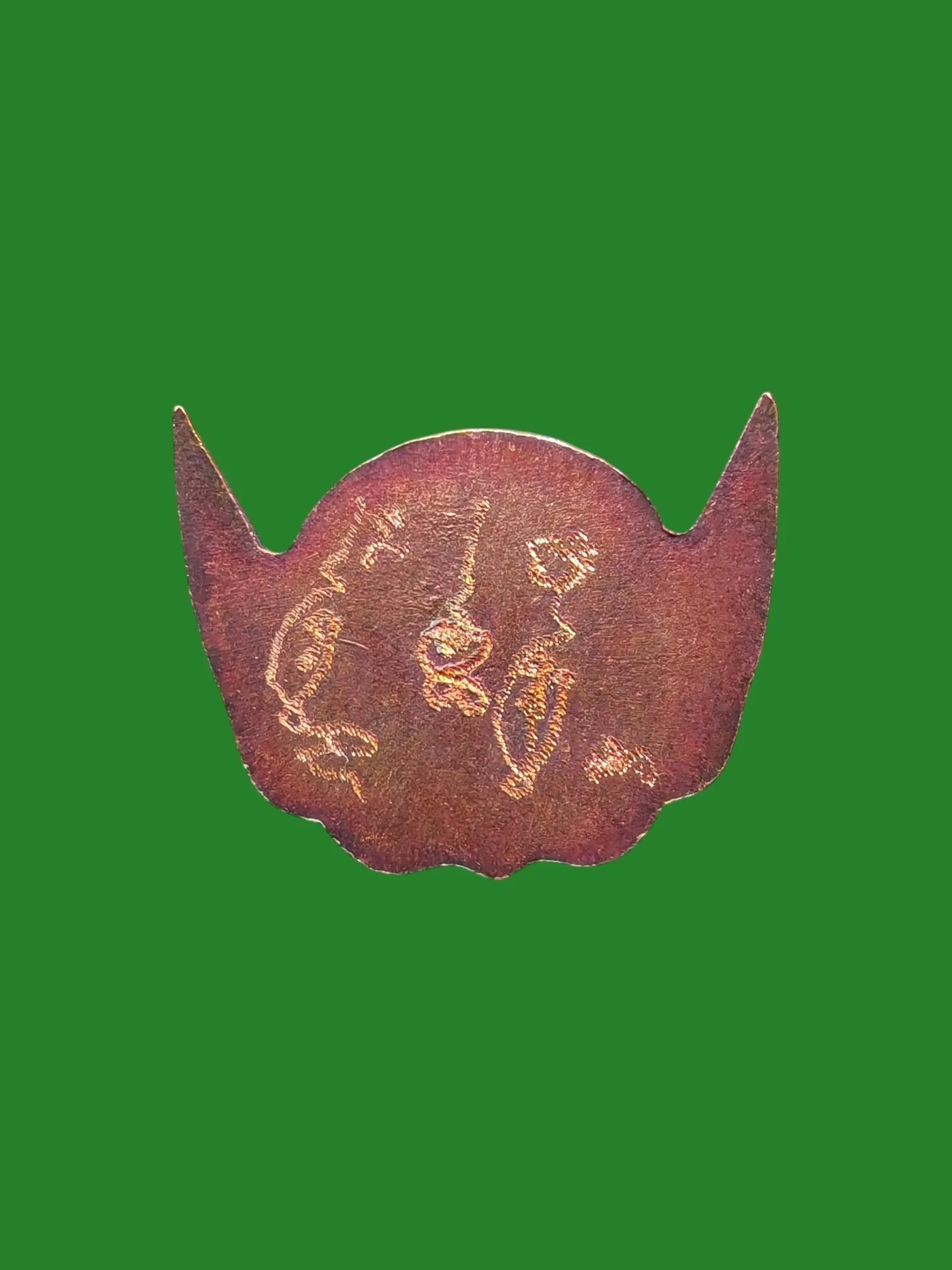 Phra Phirap Mask Small Size Ajahn Siri Phong B.E. 2530 Hand Inscribed — รูปที่ 2