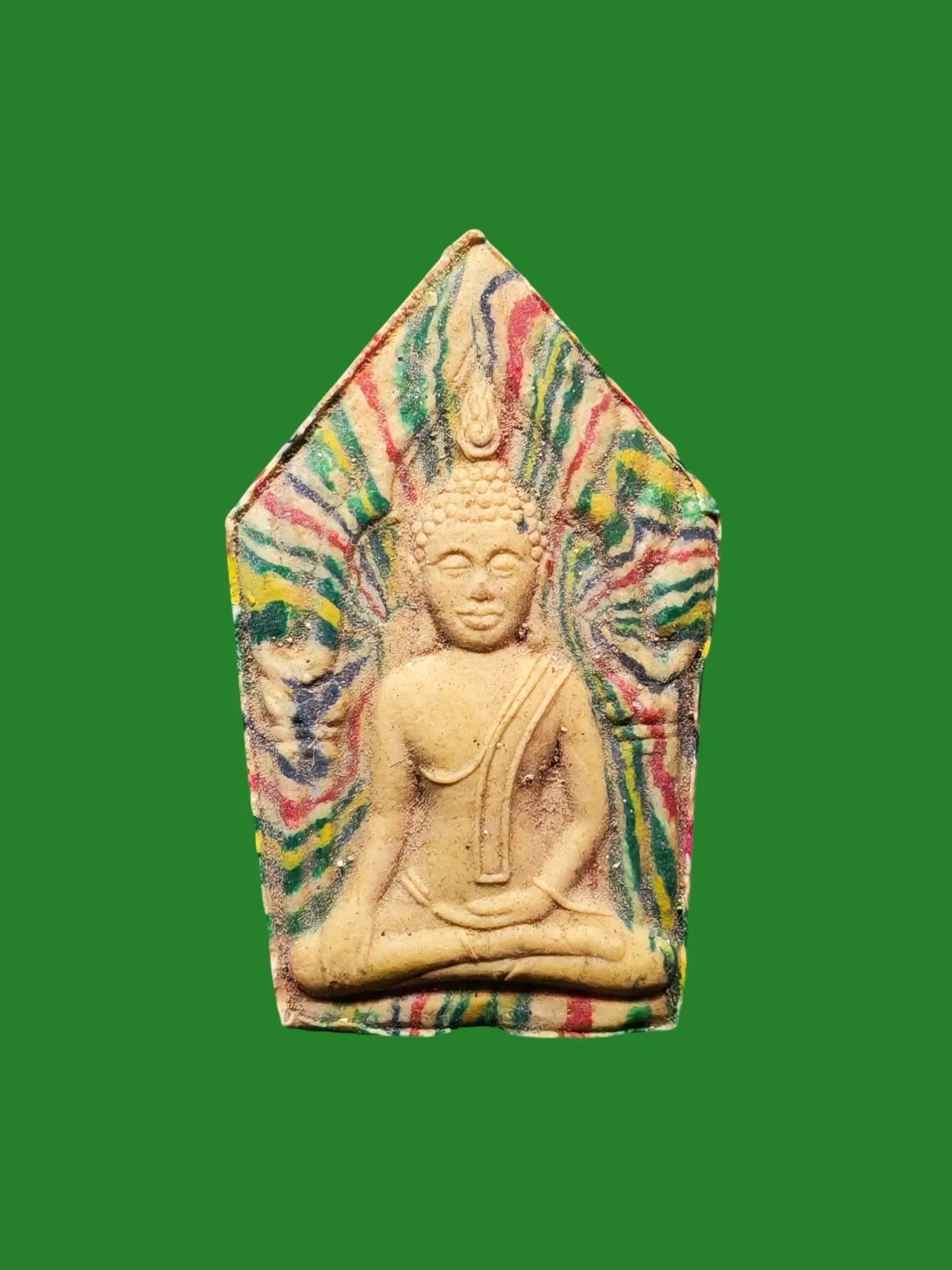 Phra Khun Phaen Rainbow Clay with Takrut (Small Pim) Luang Pho Ruay Wat Tako B.E. 2539