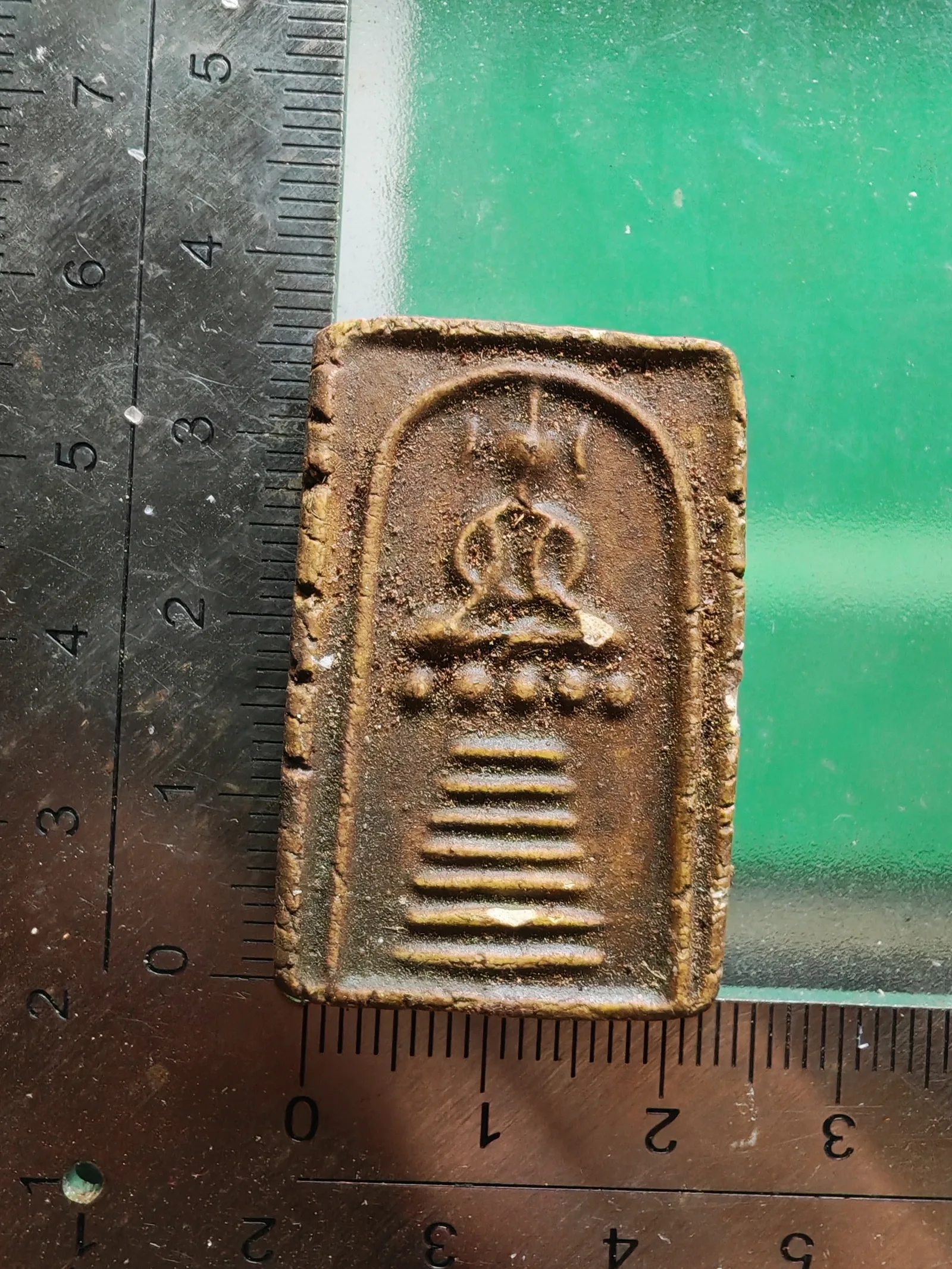 Phra Somdej 7-Tier Base 5 Lotus Beads with Old Powder of Luang Pho Pring Wat Bang Pakok Bangkok B.E. 2514 Consecrated by Luang Pu Toh — รูปที่ 4