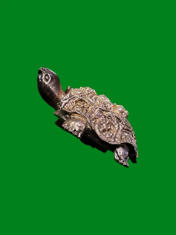 Phra Turtle Boat Luang Pu Sim Silver Cast 2519 — รูปที่ 4
