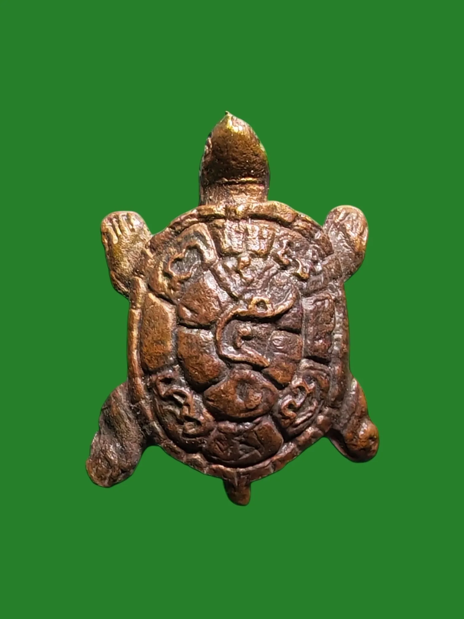 Turtle Cast Luang Pho Lieo Wat Rai Taeng Thong 2536 Copper