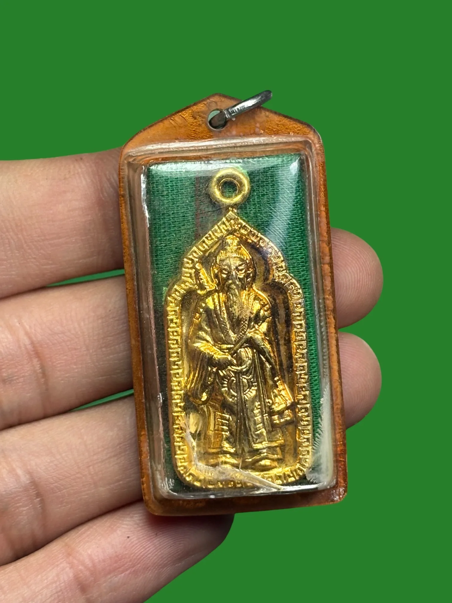 Lü Dongbin Amulet, Wat Sian, Chonburi, Special Edition with Yantra Cloth, Rare — รูปที่ 3
